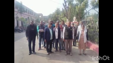 नागौर: अखिल राजस्थान राज्य कर्मचारी संयुक्त महासंघ की बैठक में गांधीवादी तरीके से मांगों को लेकर किया प्रदर्शन