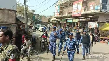 पिपरई: रैपिड एक्शन फोर्स की 107वीं बटालियन ने पिपरई में निकाला फ्लैग मार्च