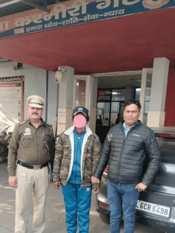 सदर बाज़ार: कश्मीरी गेट थाना पुलिस ने एक आदतन अपराधी को किया गिरफ्तार