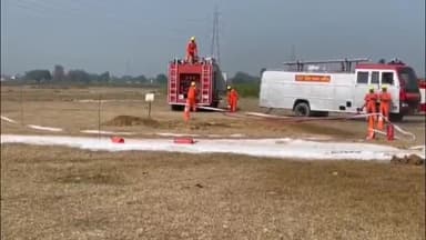 मथुरा: आपातकालीन आपदा से निपटने के लिए आइओसीएल ने छटीकरा के एक गांव में किया मॉकड्रिल