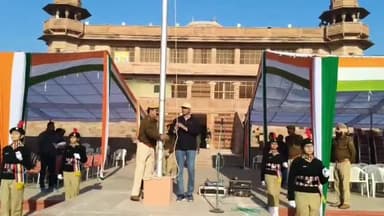 बीकानेर: डॉक्टर करणी सिंह स्टेडियम में 26 जनवरी के कार्यक्रम की फाइनल रिहर्सल आयोजित हुई