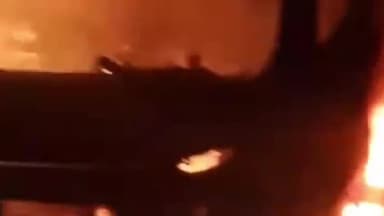 कोईलवर: राजापुर इंग्लिश पूर गांव के समीप 18 चक्का हाईवा में आग लगने से ड्राइवर और खलासी की हुई मौत, FSL की टीम पहुंची