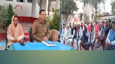 खोदावंदपुर: खोदावंदपुर थाना परिसर में सरस्वती पूजा को लेकर शांति समिति की बैठक हुई