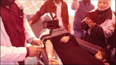 कोल: क्वार्सी बाईपास पर सामाजिक संस्था ने लगाया रक्तदान शिविर, JN मेडिकल के डॉक्टरों के नेतृत्व में 60 लोगों ने किया रक्तदान