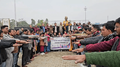 प्रदीप सक्सेना एड ब्रांड एंबेसडर नगर निगम द्वारा स्वच्छता की दिलायी शपथ