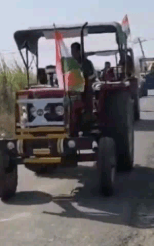 मोदीनगर: भाकियू कार्यकर्ताओं ने कई गांवों में निकाली ट्रैक्टर रैली, गन्ना भुगतान की मांग की