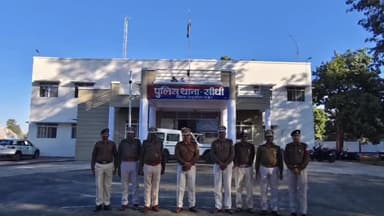 जयसिंहनगर: सीधी थाना परिसर में सादगी से मनाया गया गणतंत्र दिवस, टीआई ने किया ध्वजारोहण