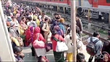 प्रतापगढ़: मां बेल्हा देवी रेलवे स्टेशन से प्रयागराज जाने वाली ट्रेनों में भारी भीड़, सुरक्षा व्यवस्था के लिए किए गए व्यापक इंतजाम