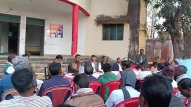 बिरनी: बिरनी थाना और भरकट्टा ओपी में सरस्वती पूजा को लेकर हुई शांति समिति की बैठक