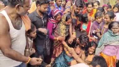 प्रयाग में मची भगदड़ में भोरे की दो महिलाओं की गई जान आंसुओं के जन सैलाब में डूबा भोरे का रामनगर.