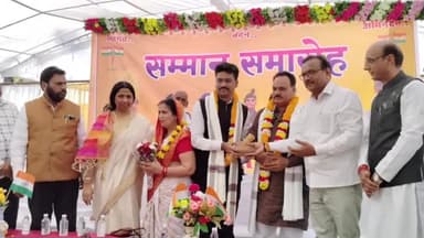 बाबई: ग्राम खरगावली में सम्मान समारोह का हुआ आयोजन, विधायक विजयपाल सिंह रहे मुख्य अतिथि