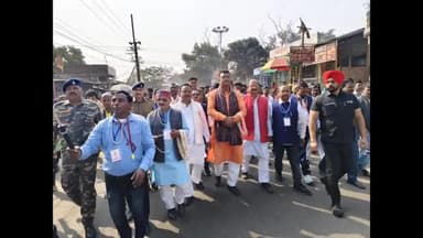 हज़ारीबाग: कर्जन ग्राउंड स्टेडियम में सांसद के सामूहिक विवाह उत्सव में 101 जोड़ों का विवाह संपन्न हुआ