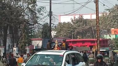 समस्तीपुर: शहर में स्थापित मां की प्रतिमा का विसर्जन, जिला प्रशासन के आदेश पर पुलिस चौकन्नी