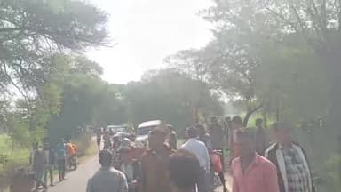 पिपरिया: बरेली मार्ग पर घड़ाघाट के पास कार पेड़ से टकराई, आग लगने से दो लोग कूदकर बचे