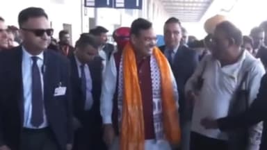 प्रयागराज: राजस्थान के मुख्यमंत्री भजनलाल शर्मा प्रयागराज पहुंचे, करेंगे राजस्थान सरकार के पवेलियन पर कैबिनेट मीटिंग