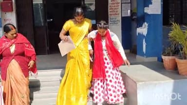 सासाराम: गडुड़ा गांव की एक लड़की सासाराम आते समय बैंक से गिरकर हुई जख्मी