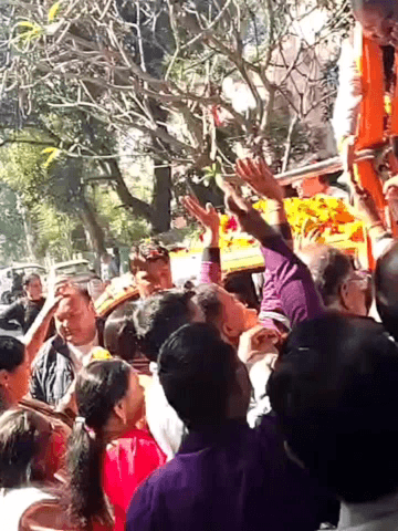 वसंत विहार: आर के पुरम विधानसभा से विजयी प्रत्याशी अनिल शर्मा ने जीत के बाद विजय रैली निकाली