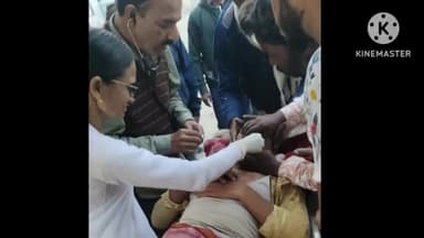 खोदावंदपुर: बरियारपुर पश्चिमी में बूढ़ीगंडक बांध पर सेफ्टी टैंक पलट गया, चालक घायल