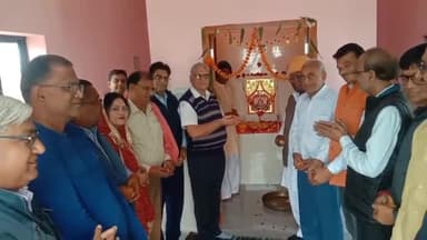 चूरू: शहर के मुख्य गोगा मेडी परिसर में हुई सालासर बालाजी महाराज की मूर्ति की प्राण प्रतिष्ठा