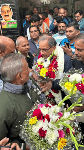 विवेक विहार: जितेंद्र महाजन का जनता ने किया भव्य स्वागत