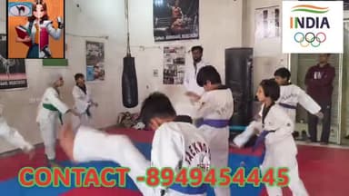 admission open learn taekwondo karate self defence near pankha circle @churuvision @churulive #viral #churu m-894945444