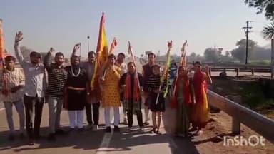 शाजापुर: मुरादपुरा हनुमान मंदिर से खाटू श्याम दर्शन के लिए पैदल यात्रा शुरू हुई