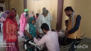 सुनेल: हैमडा, कस्बे में आनंदपुर सदगुरु सेवा ट्रस्ट की और से मंगलवार को नेत्र शिविर का हुआ आयोजन।