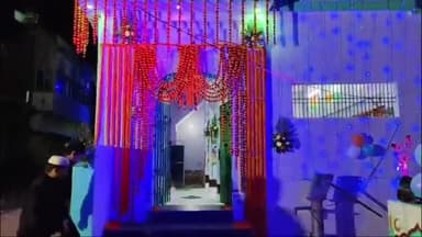 बिहिया: शबे बारात को लेकर नगर के वार्ड नंबर 17 की मस्जिद को आकर्षक ढंग से सजाया गया