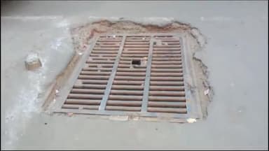 शाजापुर: शहर के बजाजखाना क्षेत्र में सड़क पर बना नल चैंबर हादसों का कारण बन रहा है, एक व्यक्ति का पैर टूटा