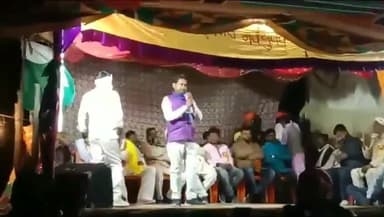 रविदास जयंती के अवसर पर  नाटक का आयोजन में भीम आर्मी के सदस्यों ने रैदास के बारे #रैदास#