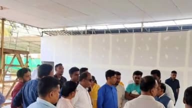 বজবজ ১: বজবজের সেবাশ্রয়ের ক্যাম্প তৈরীর কাজ পরিদর্শনে গেলেন বজবজ বিধানসভার তৃণমূলের পর্যবেক্ষক