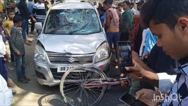 नबीनगर: कंकेर गांव के समीप तेज रफ्तार कार ने चार लोगों को रौंदा, एक बच्ची की मौत हुई