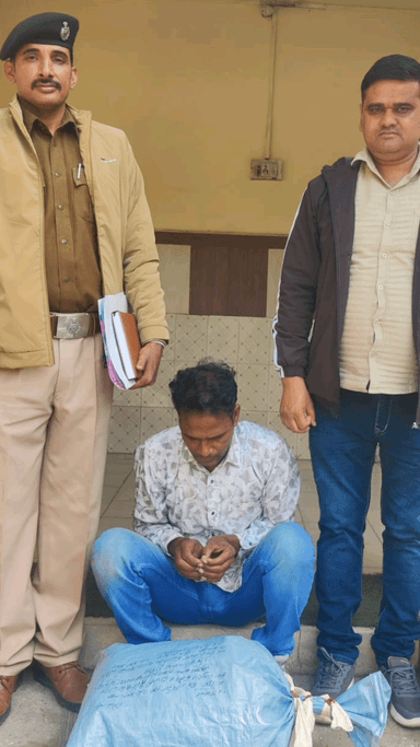 फरीदाबाद: क्राइम ब्रांच बॉर्डर की टीम ने 11 किलो 400 ग्राम गांजा के साथ एक आरोपी को गिरफ्तार किया