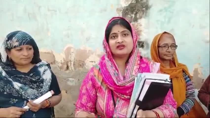 तावडू: चेयरमैन पद उम्मीदवार ने किया क्षेत्र का दौरा