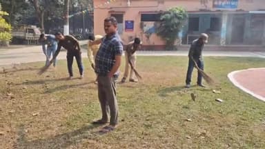 अररिया: बिहार पुलिस ने सप्ताह के अवसर पर जिले के सभी पुलिस संस्थानों में चलाया स्वच्छता अभियान