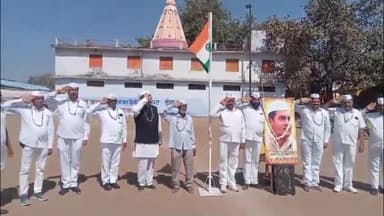 सागर नगर: कांग्रेस सेवादल का मासिक ध्वजारोहण कार्यक्रम कजली वन मैदान में संपन्न हुआ