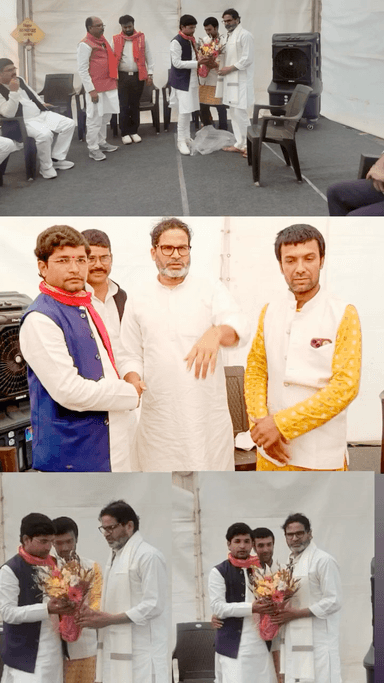 प्रशांत किशोर से मिले गाजपा के राष्ट्रीय अध्यक्ष विकास कृष्ण कवि- बनायेंगे प्रशांत के साथ बिहार में मिलके नई राजनीति व्यवस्था