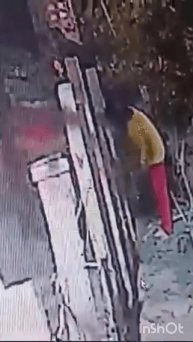 दादरी: एग्जॉटिका ड्रीम्स वैली सोसाइटी में IGL कंपनी के तारों को काटती हुई महिला, घटना सीसीटीवी कैमरे में कैद