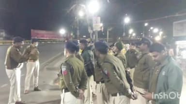 त्योंदा: जिले के 23 थानों और पुलिस चौकियों में 350 पुलिस कर्मियों ने रात भर सघन तलाशी और पूछताछ अभियान चलाया