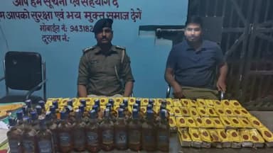 बिहार: मघाड़ा सराय से भारी मात्रा में अवैध शराब बरामद, दो आरोपी गिरफ्तार