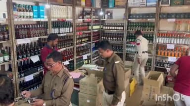 जगदलपुर: नए बस स्टैंड, चांदनी चौक सहित अन्य शराब दुकानों की आबकारी और प्रशासन की टीम ने की जांच