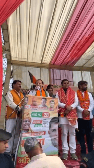 फरीदाबाद: पर्यटन मंत्री अरविंद शर्मा फरीदाबाद के तिलपत गांव पहुंचे