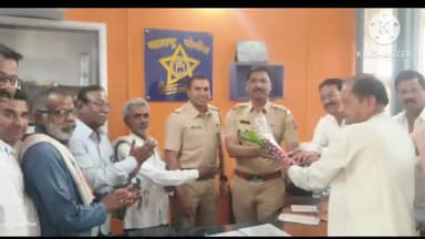 समुद्रपूर: शहर पोलीस ठाण्याचे बदली झालेल्या ठाणेदार संतोष शेगावकर यांच्या कार्याची दखल घेऊन पत्रकार संघाच्या वतीने सत्कार