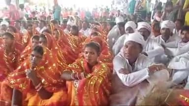 गुमला: तेलगांव में 101 जोड़ियों का सामूहिक विवाह समारोह संपन्न