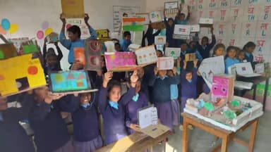 उदवंत नगर: उत्क्रमित मध्य विद्यालय बामपाली में चल रहे ज्ञान उत्सव लर्निंग फेस्टिवल का समापन हुआ