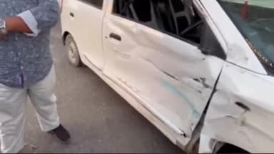 प्रयागराज: महाकुंभ नगर के अरैल क्षेत्र में तेज रफ्तार बाइक कार से टकराई, बाइक सवार युवक गंभीर रूप से घायल हुआ