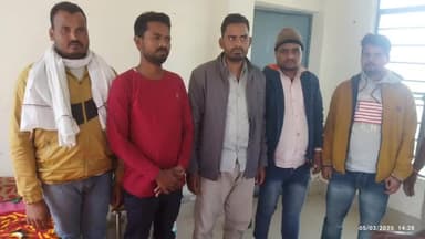 सिकटी: कुर्साकांटा पुलिस ने अपराध की साजिश रच रहे 5 अपराधियों को दबोचा, भेजा जेल