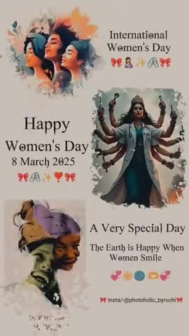 अंतर्राष्ट्रीय महिला दिवस के अवसर पर समस्त नारी शक्ति को हार्दिक बधाई एवं शुभकामनाएं।