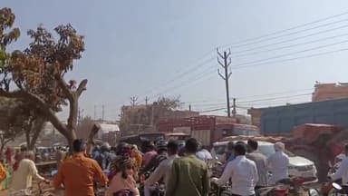 उदवंत नगर: एकौना से लेकर धोबी घटवा तक लगा भीषण सड़क जाम