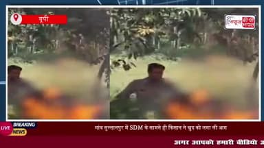 गांव सुल्तानपुर में SDM के सामने ही किसान ने खुद को लगा ली आग, जानें क्या था पूरा मामला
#गांव #सुल्तानपुर #SDM